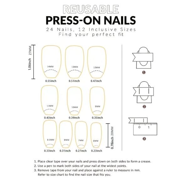 NEW Holiday Artificial Press On Nails - Picture 3 of 6